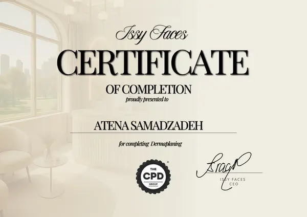 Dermaplaning certification — qualified practitioner at Unveil TFS