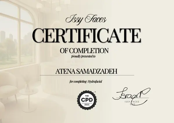 HydraFacial certification — qualified practitioners at Unveil TFS